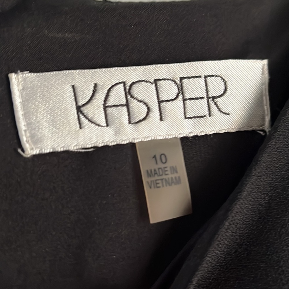 Kasper Classic Black Sleeveless Midi Dress - Picture 2 of 6